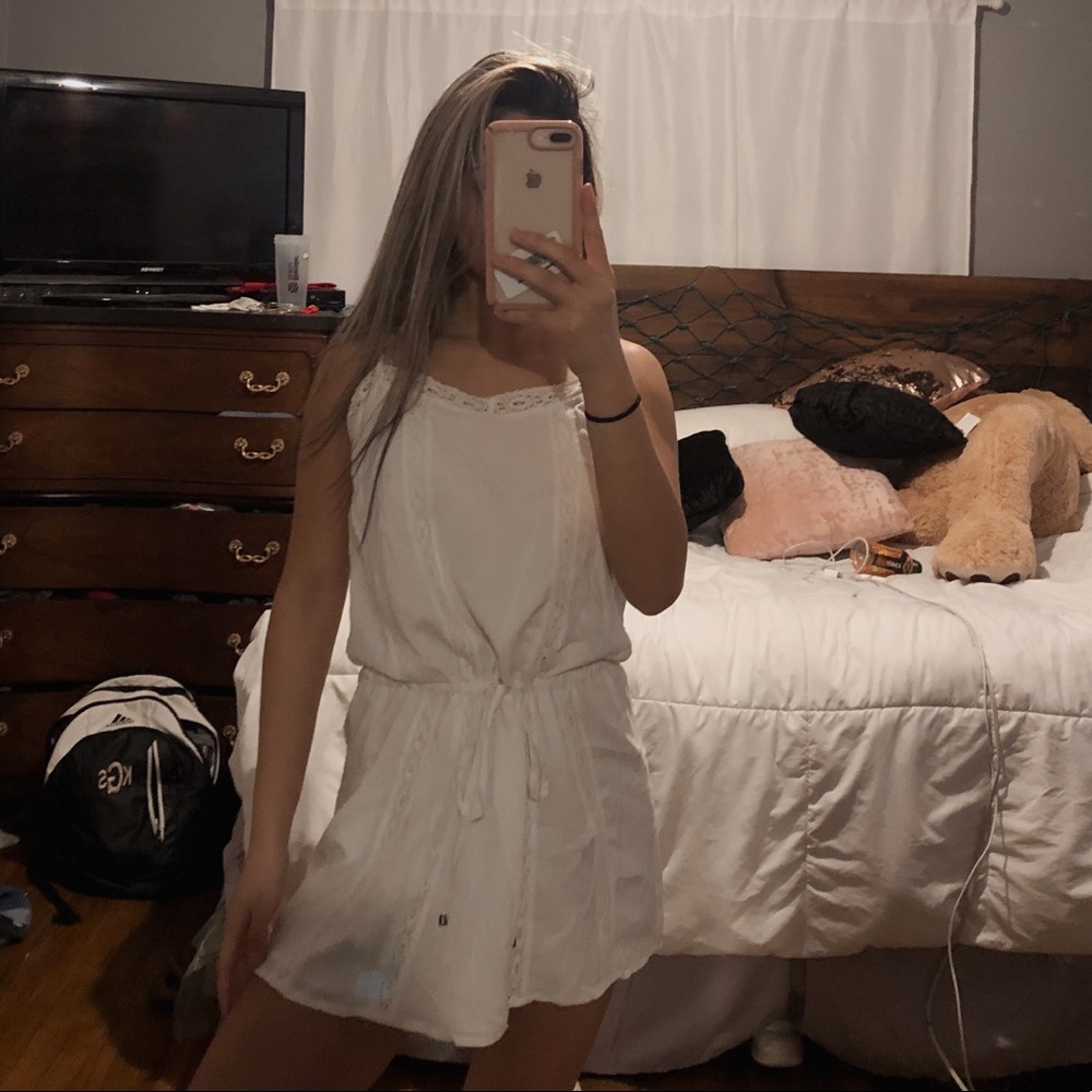 Forever 21 White Sun Dress/ Cover Up Dress